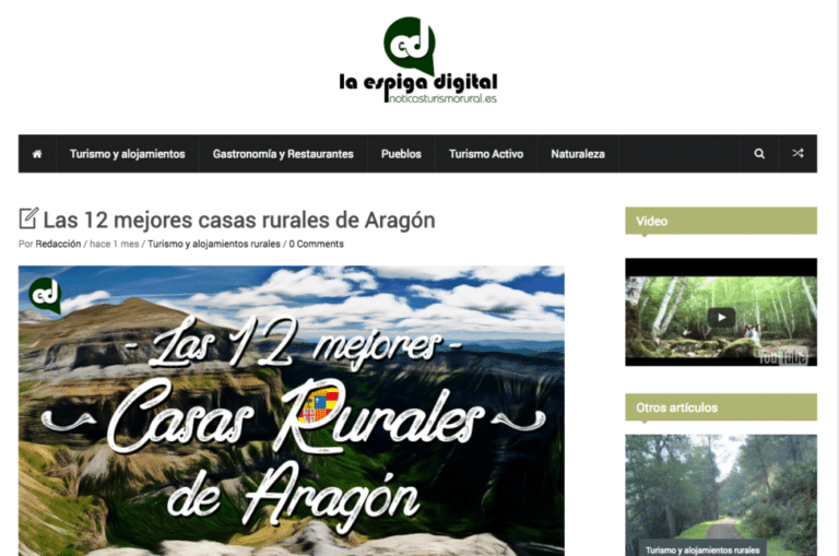 Noticia: Las 12 mejores casas rurales de Aragón